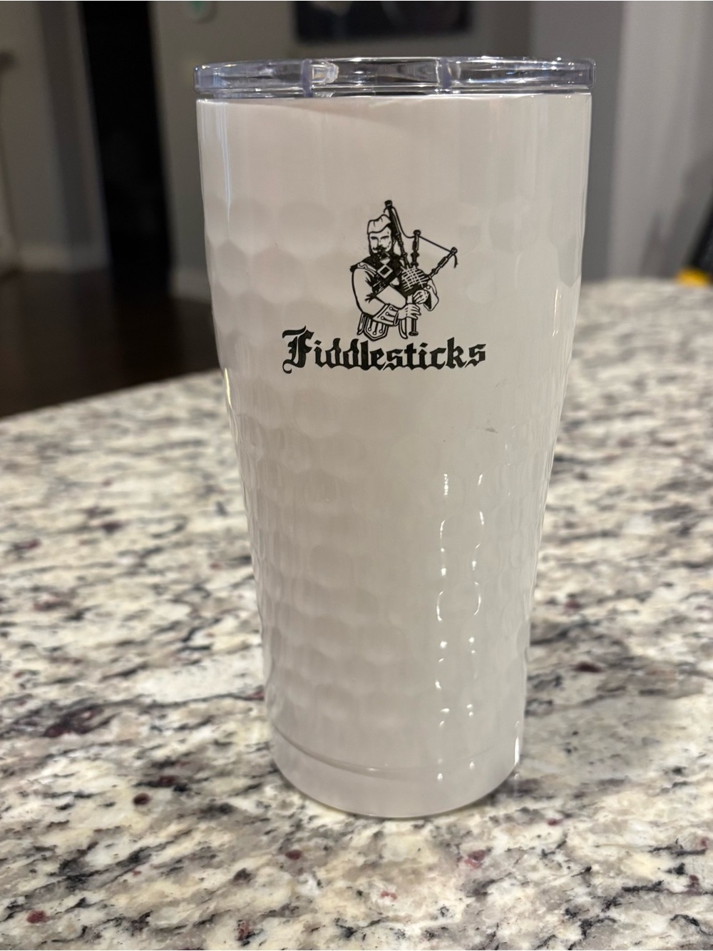 Fiddlesticks Golf Club White Insulated Travel Tumblem